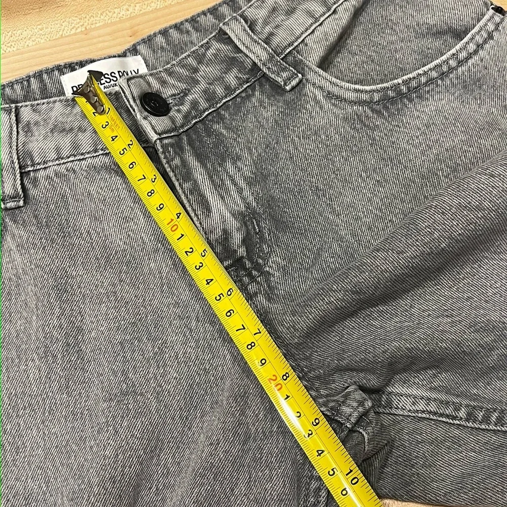 Princess Polly DNM Women''s Jeans Size 4 Wide Leg Charcoal Gray Wash